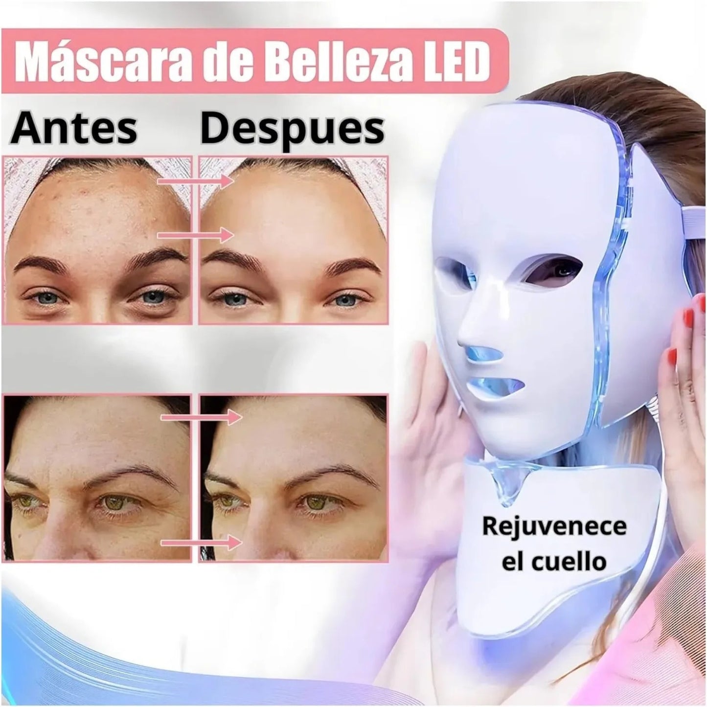 Mascara Facial + Cuello 7 Colores Fotote